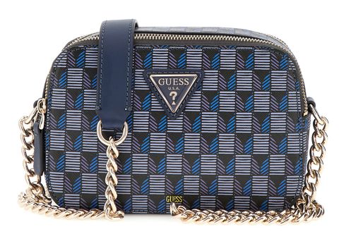 GUESS G Wave Camera Crossbody Blue Logo