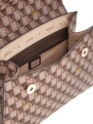Borsa GUESS G Wave Top Handle Flap - Nera Con Logo - Tracolla Rimovibile E Scomparti