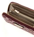GUESS G Wave SLG Medium Zip Around Wallet Claret Logo