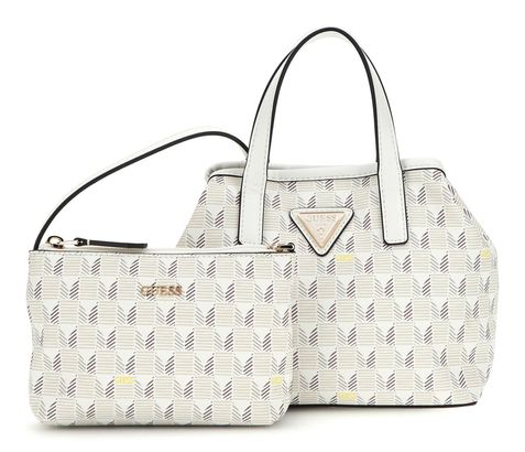 GUESS G Wave Mini Tote XS Stone Logo