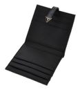 GUESS Laurel SLG Tab Card Case Charcoal Logo