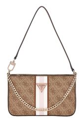 GUESS Noelle Mini Umhängetasche In Sand – Logo-Detail, Stylisch & Praktisch