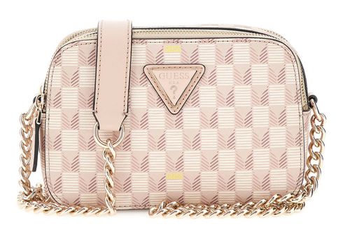 GUESS G Wave Camera Crossbody Blush Logo