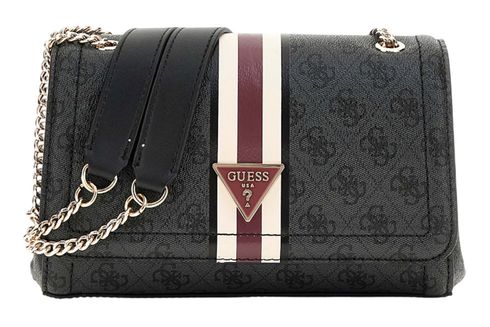 GUESS Noelle Convertible Xbody Flap Coal Logo