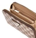 GUESS G Wave SLG Medium Zip Around Wallet Brown Logo