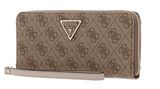 GUESS Laurel SLG Large Zip Around Wallet L Latte Logo