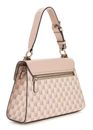 GUESS G Wave Top Handle Flap Blush Logo