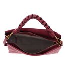 COCCINELLE Boheme Grana Double Crossbody Double Grainy Leather Rosewood / Brandy