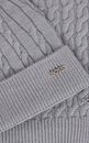 BOSS Lona Set Scarf and Beanie Silver BOSS Lona Set Scarf and Beanie Silver
