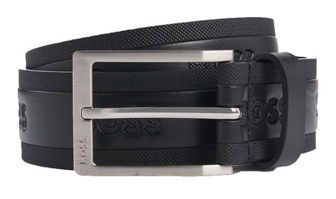 BOSS Pary-BOSS-all-M Sz35 Leather Belt W100 Black