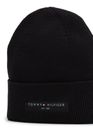 TOMMY HILFIGER TH Foundation Cotton Beanie Black TOMMY HILFIGER TH Foundation Cotton Beanie Black