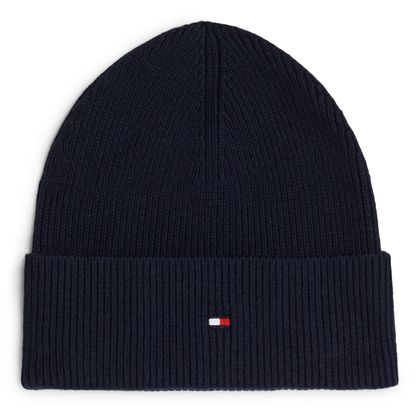 TOMMY HILFIGER Essential Flag Beanie Space Blue