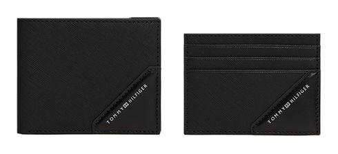 TOMMY HILFIGER Gifting Saffiano CC Holder and Mini CC Wallet Black