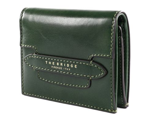 THE BRIDGE Lucrezia Ladie's Wallet Verde Inglese abb. Oro