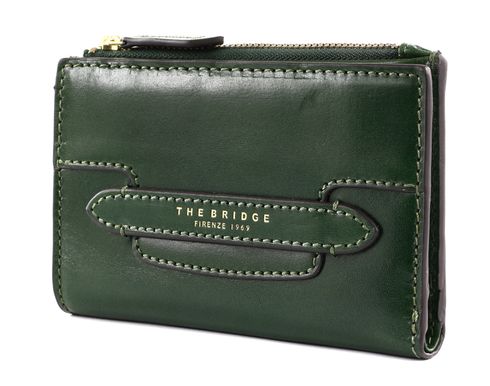 THE BRIDGE Lucrezia WOW Lady Wallet Verde Inglese abb. Oro