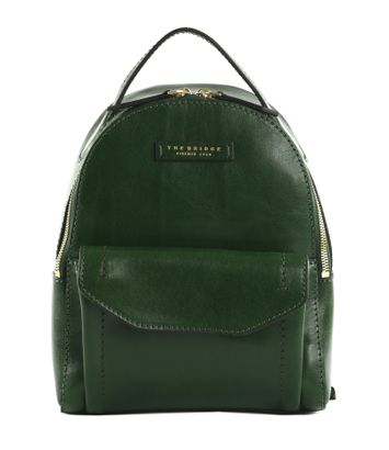 THE BRIDGE Fiona Backpack Verde Inglese abb. Oro