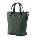 LACOSTE Shopping Cross Bag Zinc / White - Black