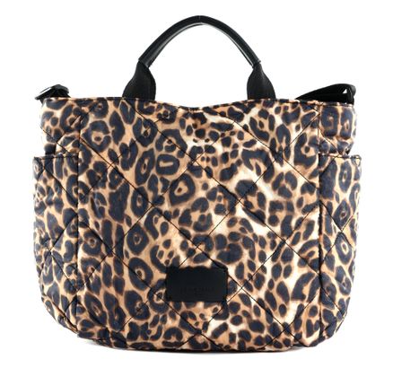 SEIDENFELT MANUFAKTUR Hetta Handbag Leo Print Brown