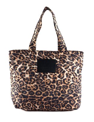 SEIDENFELT MANUFAKTUR Hetta Shopper Leo Print Brown