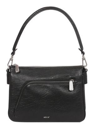 abro Leather Bubble Biker Shoulderbag Black / Nickel