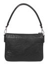 abro Leather Bubble Biker Shoulderbag Black / Nickel