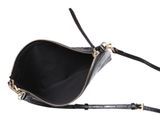 abro Leather Maxi Cocco All Day Crossbody Bag Black / Gold