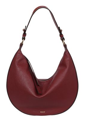 abro Leather Adria Hobo Bag Lulu Small S Bordeaux