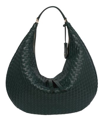 abro Leather Piuma Weaving Hobo Bag Nana L Pixie Green