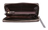 abro Leather Maxi Cocco Wallet Dark Brown abro Leather Maxi Cocco Wallet Dark Brown