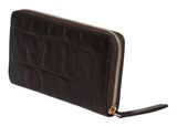 abro Leather Maxi Cocco Wallet Dark Brown abro Leather Maxi Cocco Wallet Dark Brown