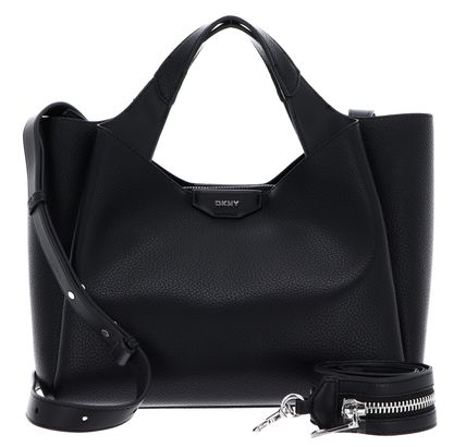 DKNY Willa Satchel Black / Silver