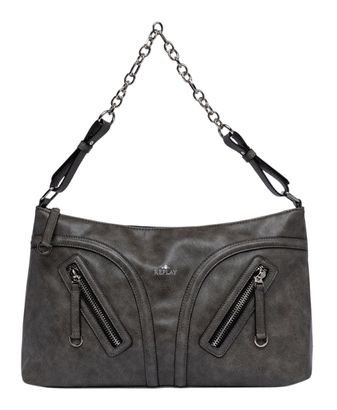 REPLAY Shoulder Bag Washed Black