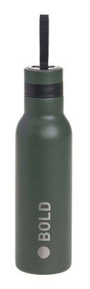 Lässig Bold Double Walled Bottle Stainless Steel Dark Olive