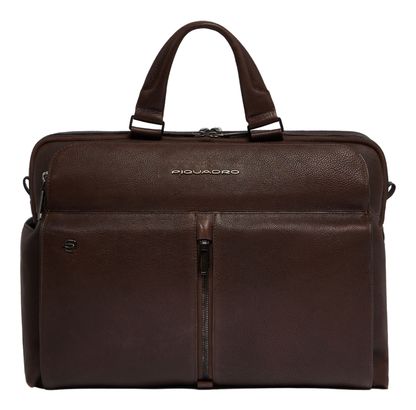 PIQUADRO Hedley Briefcase 15,6" 2 Compartments L Dark Brown