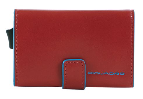 PIQUADRO Blue Square Compact Wallet Orange