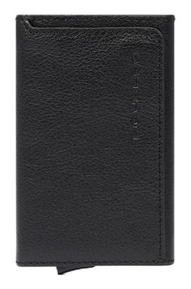 PIQUADRO Black Square Card Case With Single Slider RFID Black