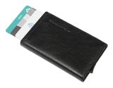PIQUADRO Black Square Card Case With Single Slider RFID Black PIQUADRO Black Square Card Case With Single Slider RFID Black