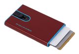 PIQUADRO Blue Square Credit Card Case Slider RFID Orange PIQUADRO Blue Square Credit Card Case Slider RFID Orange