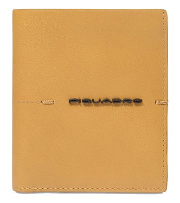 PIQUADRO Giles Vertical Men´s Wallet with Coin Pocket RFID Yellow