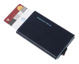PIQUADRO Blue Square Card Case With Single Slider RFID Midnight Blue PIQUADRO Blue Square Card Case With Single Slider RFID Midnight Blue
