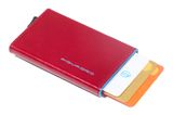 PIQUADRO Blue Square Card Case With Single Slider RFID Rosso PIQUADRO Blue Square Card Case With Single Slider RFID Rosso