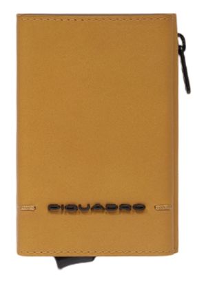 PIQUADRO Giles Compact Wallet With Single Slider RFID Yellow