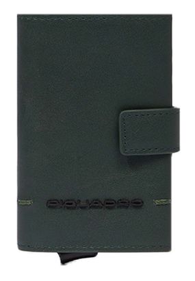 PIQUADRO Giles Compact Wallet With Single Slider RFID Green