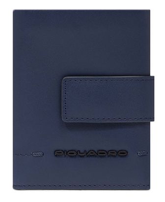 PIQUADRO Giles Pocket Trifold RFID Blue