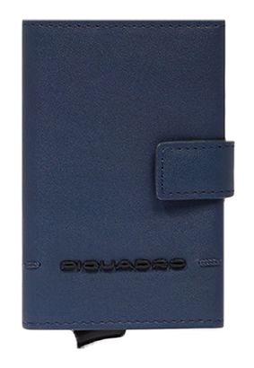 PIQUADRO Giles Compact Wallet With Single Slider RFID Blue