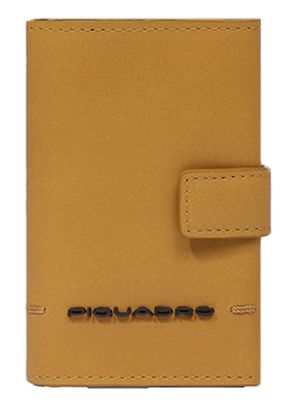 PIQUADRO Giles Compact Wallet With Single Slider RFID Yellow