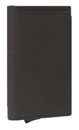 PIQUADRO Black Square Card Case With Single Slider RFID Dark Brown PIQUADRO Black Square Card Case With Single Slider RFID Dark Brown