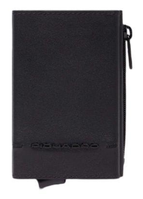 PIQUADRO Giles Compact Wallet With Single Slider RFID Black