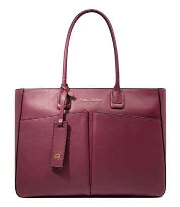 PIQUADRO Ashley Women's Computer Tote RFID M Bordeaux