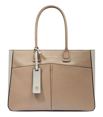 PIQUADRO Ashley Women's Computer Tote RFID M Beige